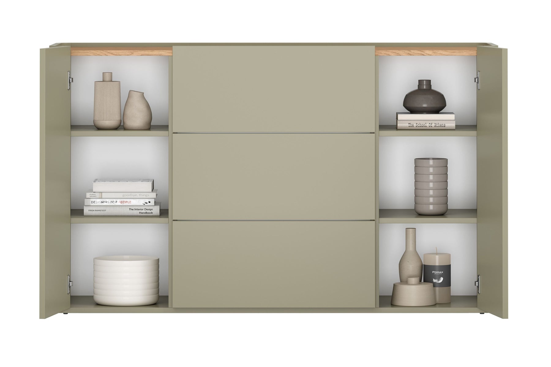 Madia 2 ante 3 cassetti Elivo 48x150 cm