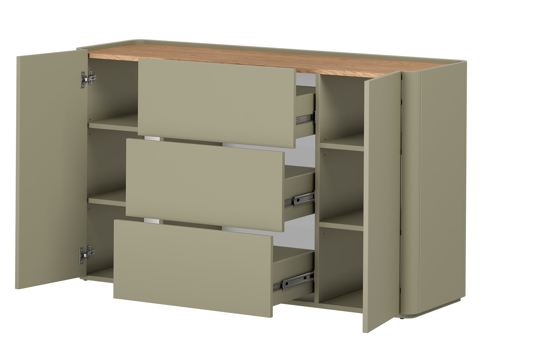 Madia 2 ante 3 cassetti Elivo 48x150 cm