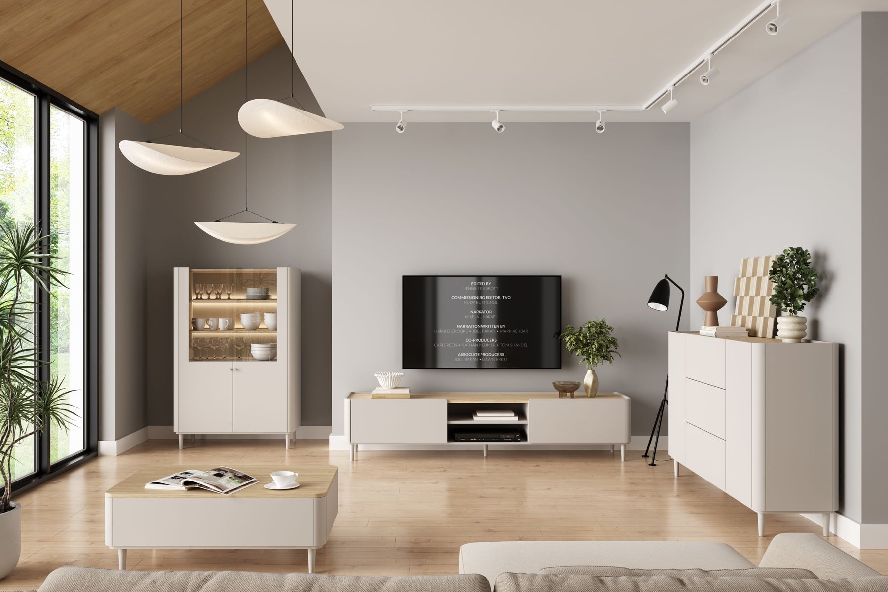 Madia 2 ante 3 cassetti Elivo 48x150 cm