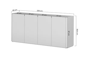 Madia 4 ante Elivo 48x200 cm