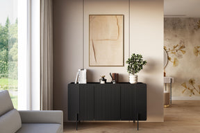 Madia 3 ante con piede in metallo Miami 150x87 cm