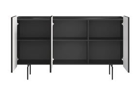 Madia 3 ante con piede in metallo Miami 150x87 cm