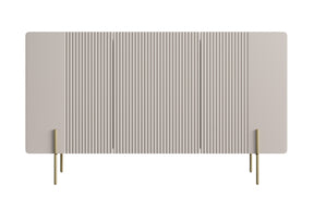 Madia 3 ante con piede in metallo cashmere Miami 150x87 cm