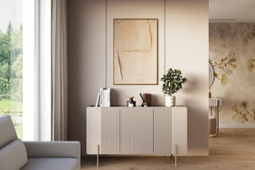 Madia 3 ante con piede in metallo Miami 150x87 cm
