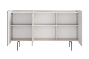 Madia 3 ante con piede in metallo Miami 150x87 cm