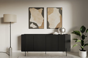 Madia 4 ante con piede in metallo Miami 200x87 cm