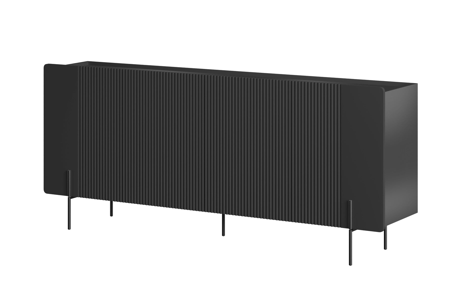 Madia 4 ante con piede in metallo Miami 200x87 cm
