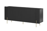 Madia 4 ante con piede in metallo Miami 200x87 cm