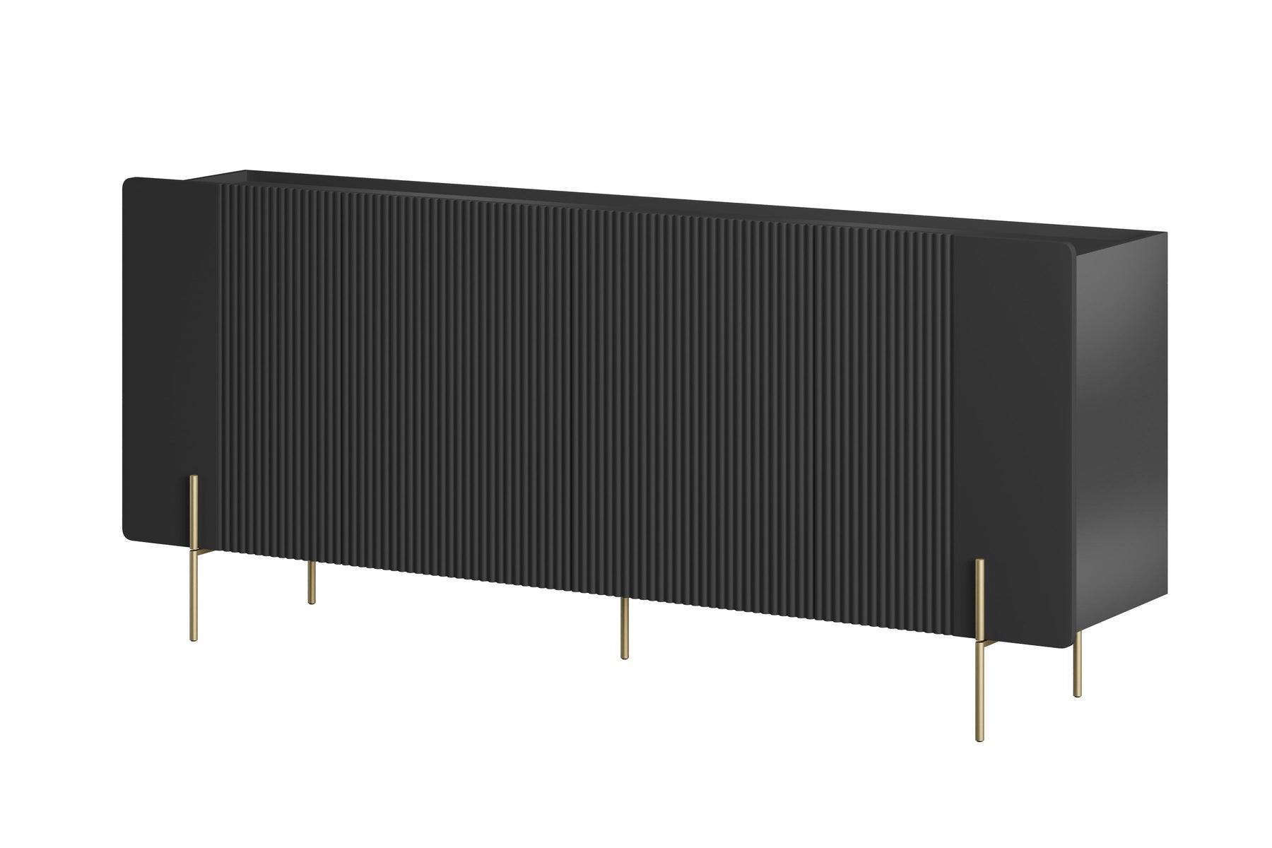 Madia 4 ante con piede in metallo Miami 200x87 cm