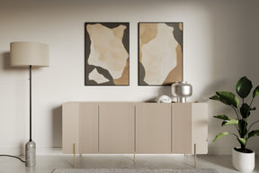 Madia 4 ante con piede in metallo Miami 200x87 cm