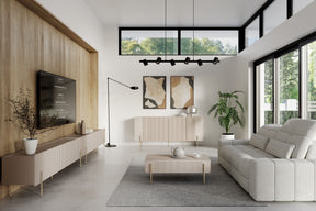 Madia 4 ante con piede in metallo Miami 200x87 cm