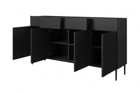 Madia 4 ante 4 cassetti con piede in metallo Nicole 200x105 cm
