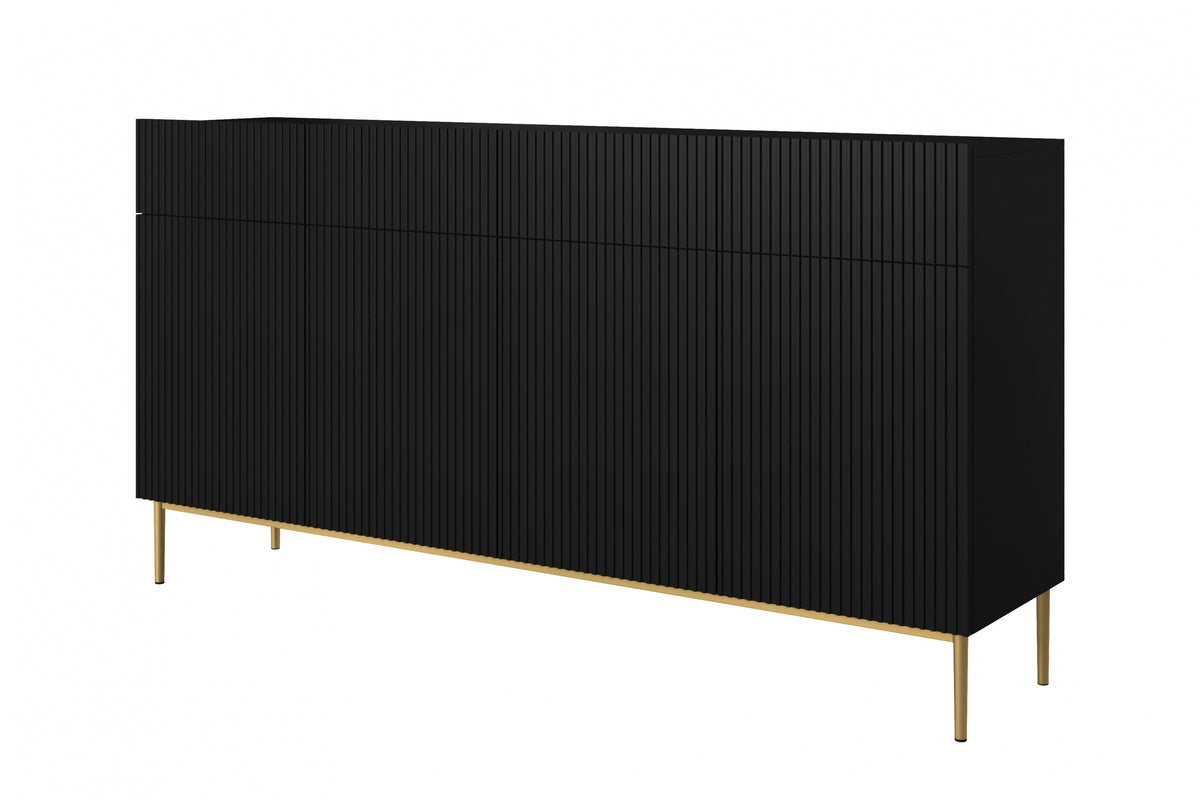 Madia 4 ante 4 cassetti con piede in metallo Nicole 200x105 cm