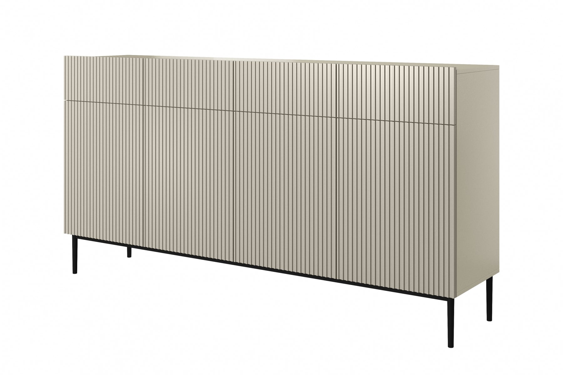 Madia 4 ante 4 cassetti con piede in metallo Nicole 200x105 cm