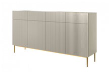 Madia 4 ante 4 cassetti con piede in metallo Nicole 200x105 cm