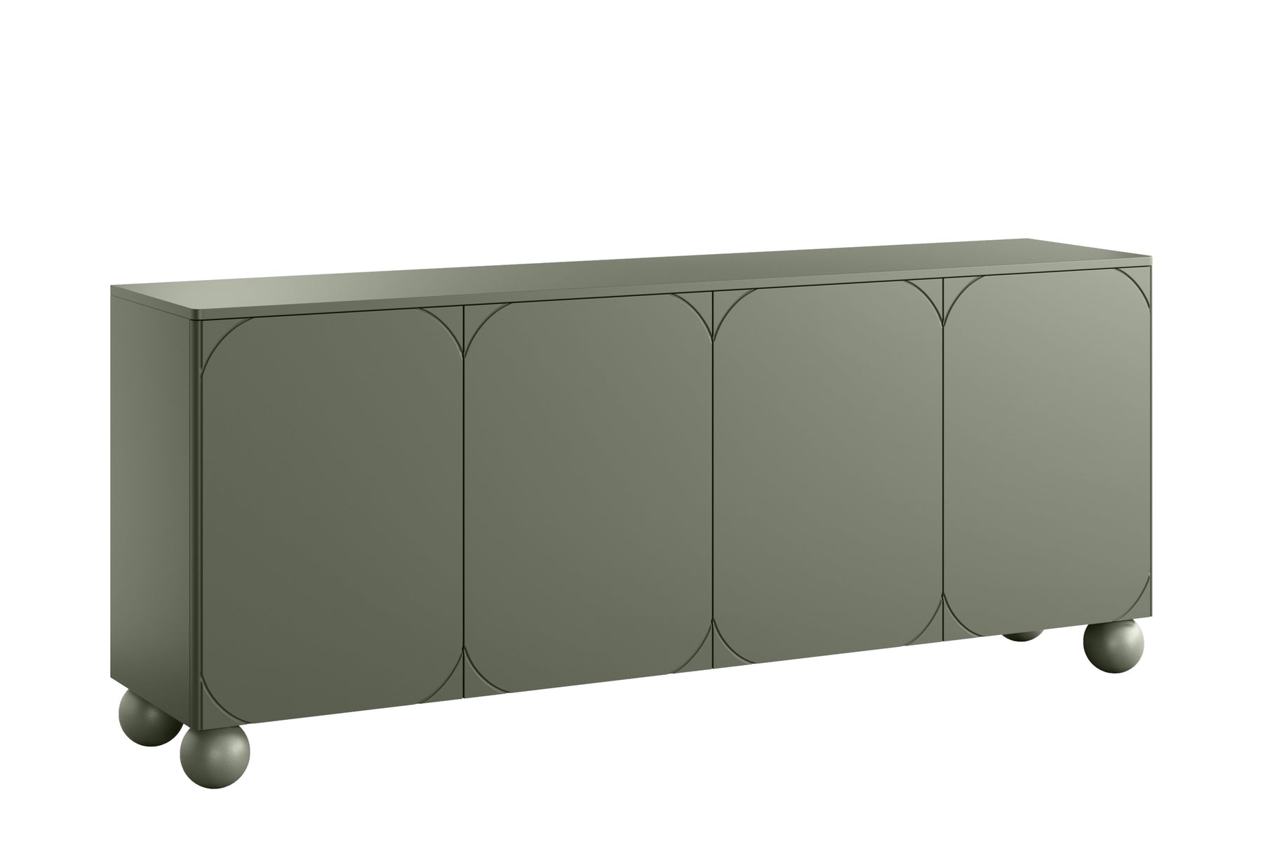 Madia 4 ante verde oliva Sonatia 204x90 cm