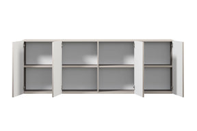 Madia 4 ante cashmere con maniglie oro Lora 200x45 cm