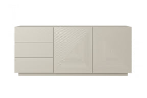 Madia 2 ante 3 cassetti in legno laminato Asha 167x43 cm
