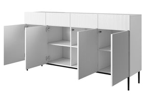 Madia 4 ante 4 cassetti con piede in metallo Nicole 200x105 cm