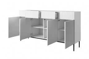 Madia 4 ante 4 cassetti con piede in metallo Nicole 200x105 cm
