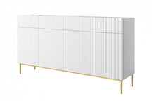 Madia 4 ante 4 cassetti con piede in metallo Nicole 200x105 cm
