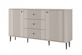 Madia 2 ante 3 cassetti con piede in metallo Liberty 160x85 cm