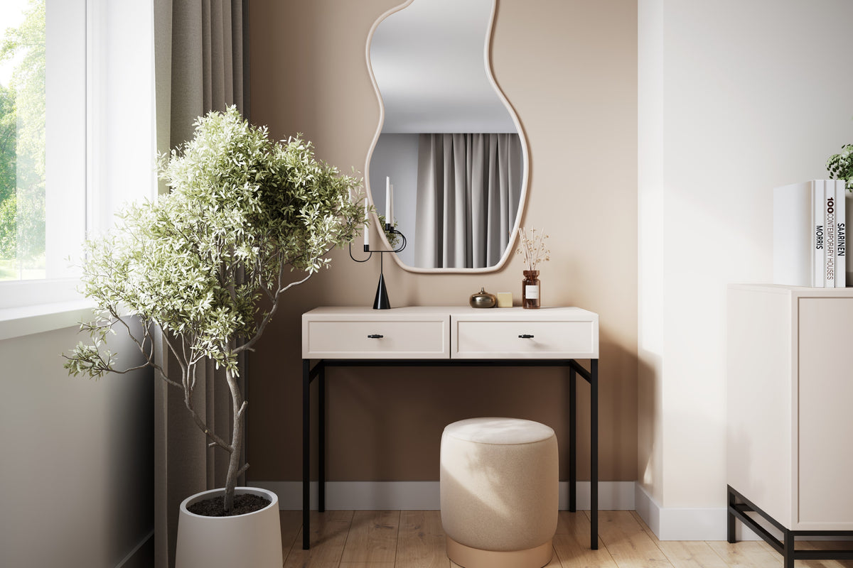 Consolle 2 cassetti cashmere Lora 100x41 cm