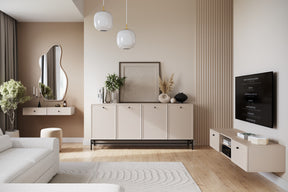 Consolle 2 cassetti cashmere Lora 100x41 cm