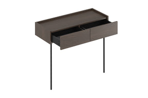 Consolle 2 cassetti con piede in metallo Ohra 100 x 40 cm