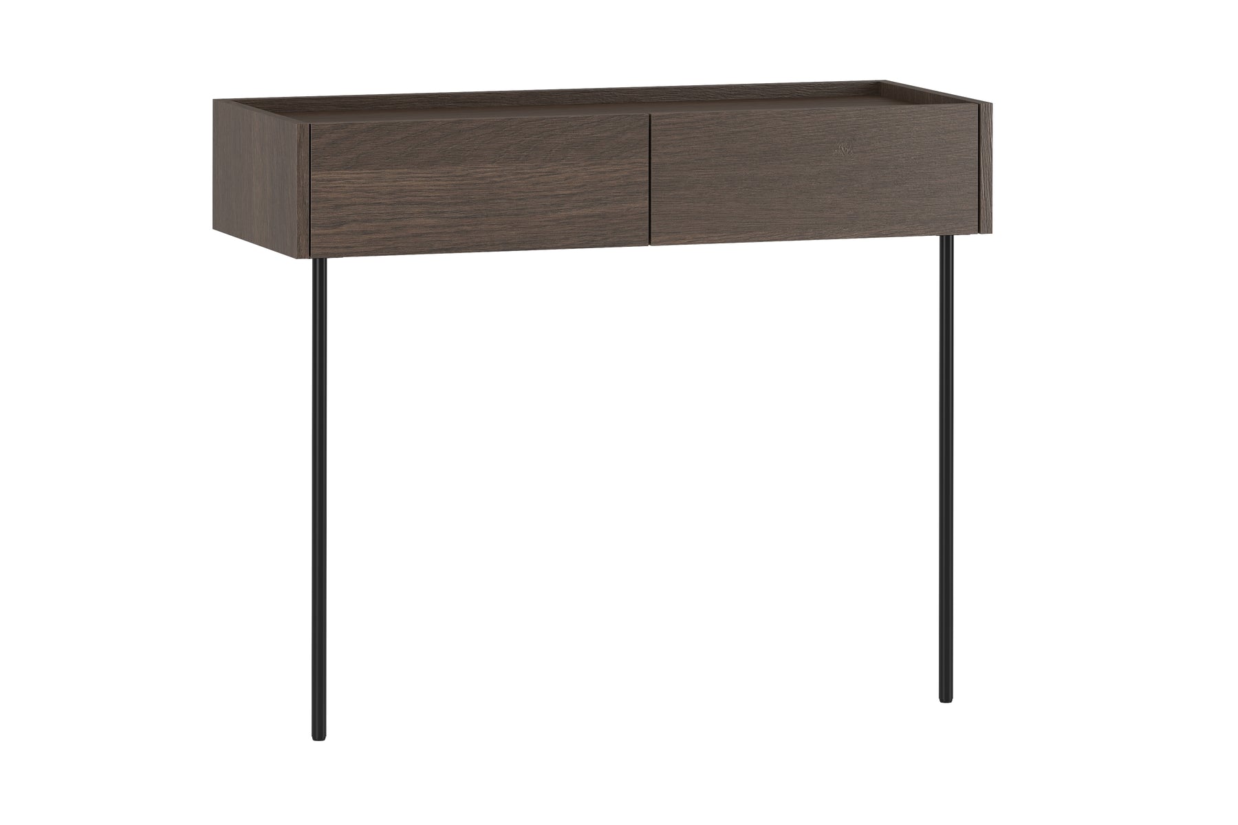 Consolle 2 cassetti con piede in metallo Ohra 100 x 40 cm