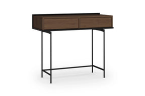 Consolle 2 cassetti con piede in metallo Zoa 100 x 84 cm