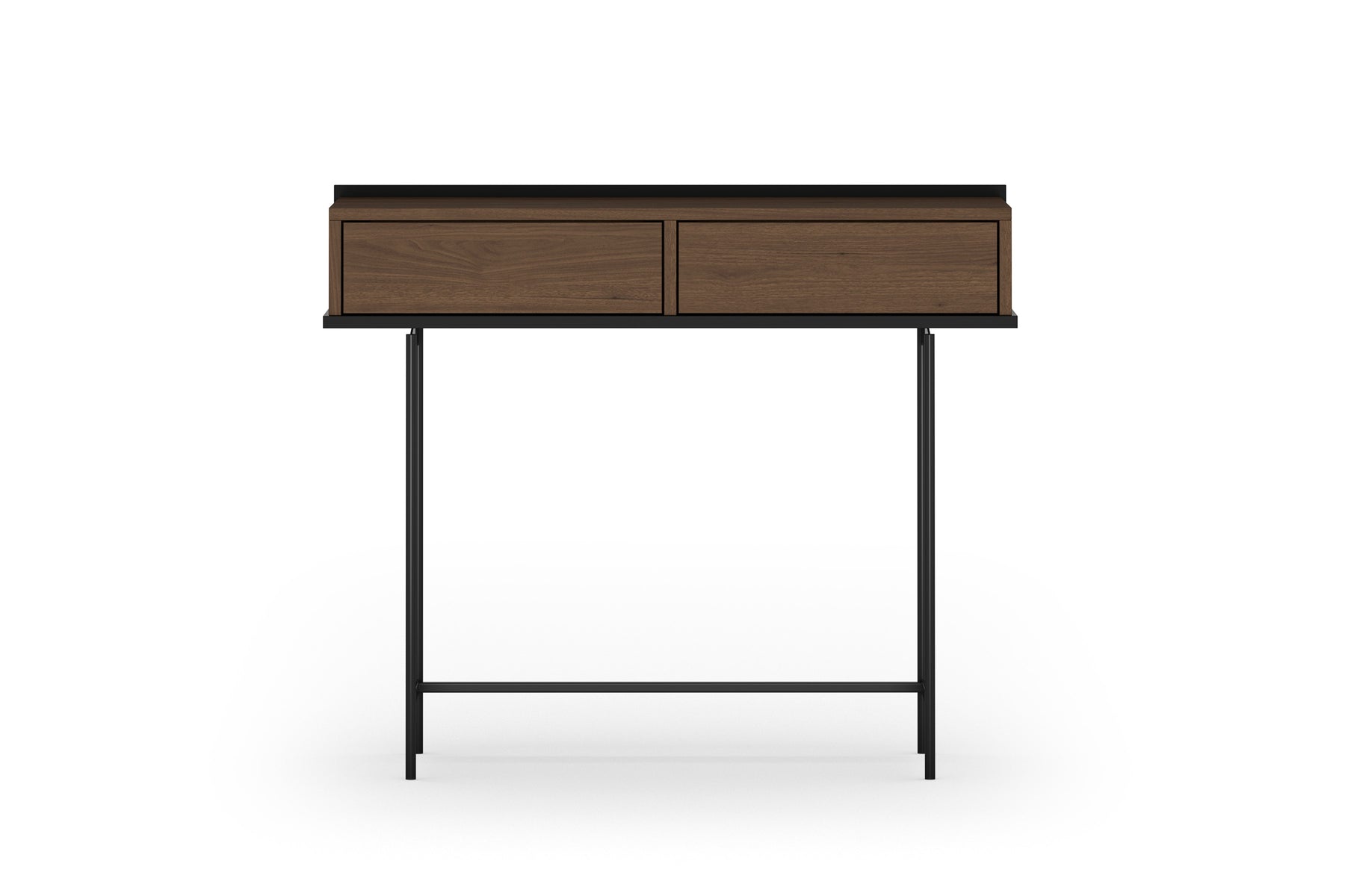 Consolle 2 cassetti con piede in metallo Zoa 100 x 84 cm