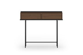 Consolle 2 cassetti con piede in metallo Zoa 100 x 84 cm