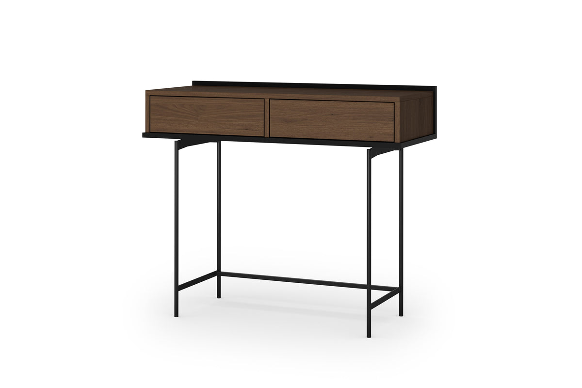 Consolle 2 cassetti con piede in metallo Zoa 100 x 84 cm