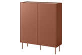 Credenza 2 ante 2 cassetti con piede in metallo Mars 120x140 cm