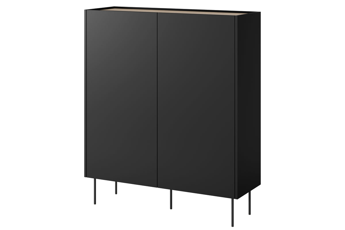 Credenza 2 ante 2 cassetti con piede in metallo Mars 120x140 cm