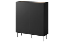 Credenza 2 ante 2 cassetti con piede in metallo Mars 120x140 cm