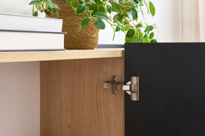 Credenza 2 ante 2 cassetti con piede in metallo Mars 120x140 cm