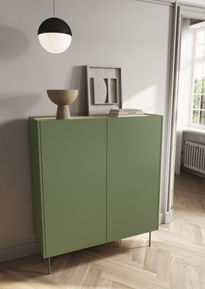 Credenza 2 ante 2 cassetti con piede in metallo Mars 120x140 cm