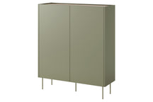 Credenza 2 ante 2 cassetti con piede in metallo Mars 120x140 cm