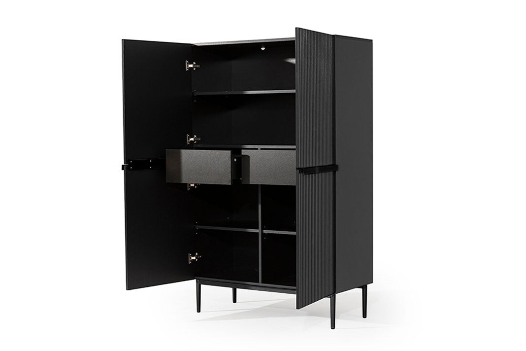 Credenza 2 ante con piede in metallo Nicole  100 x 160 cm