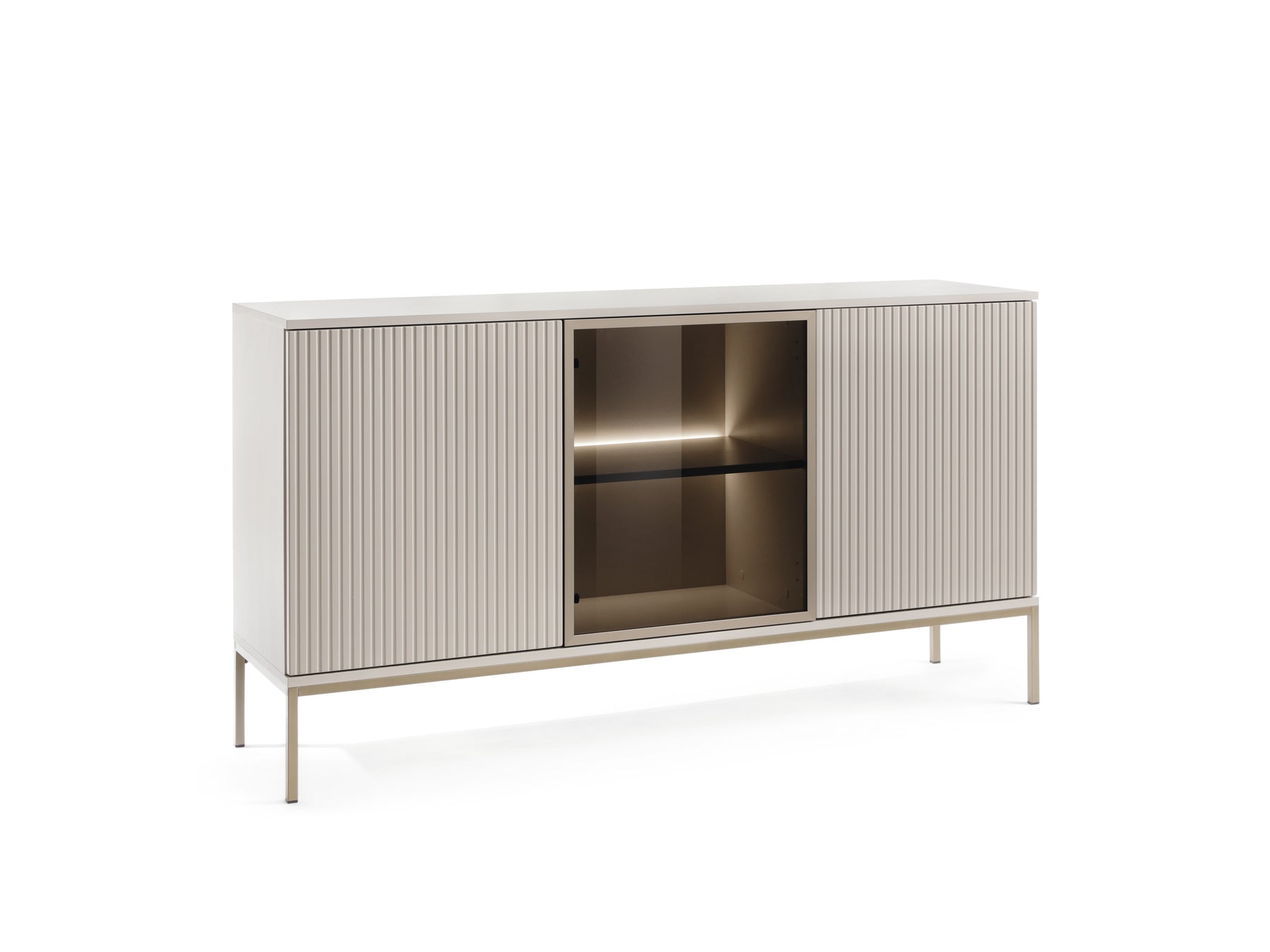 Madia a 3 ante con LED integrato Aura 154x83 cm