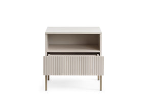 Comodino con 1 cassetto e LED integrato Aura 54x56 cm