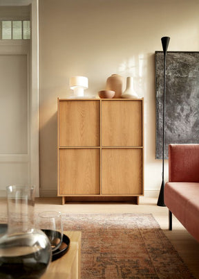 Credenza 4 ante rovere Yako 98x124 cm