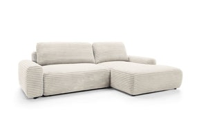 Divano angolare in velluto Nubia 264x85 cm