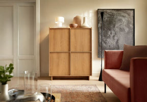 Credenza 4 ante rovere Yako 98x124 cm