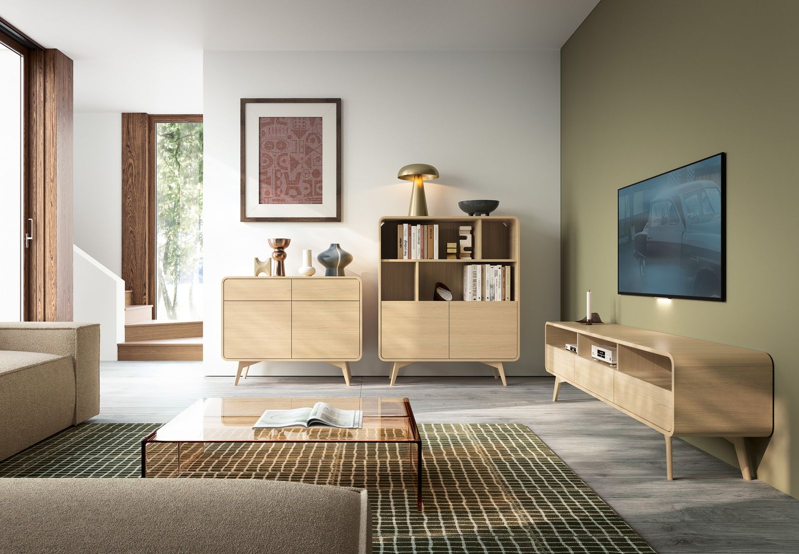 Madia 2 ante 2 cassetti Helen 108x84 cm