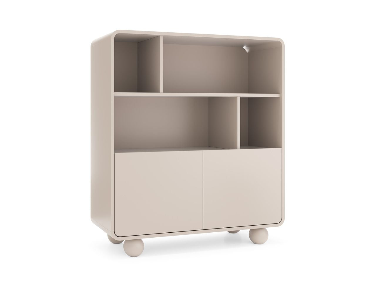Libreria 2 ante cashmere Yuma 108x121 cm