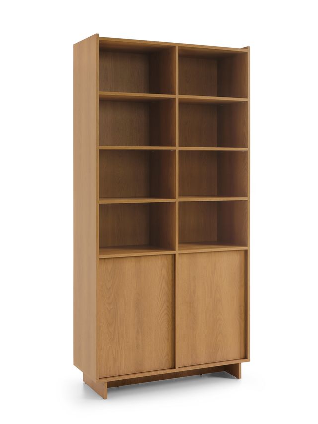 Libreria 2 ante rovere Yako 98x201 cm