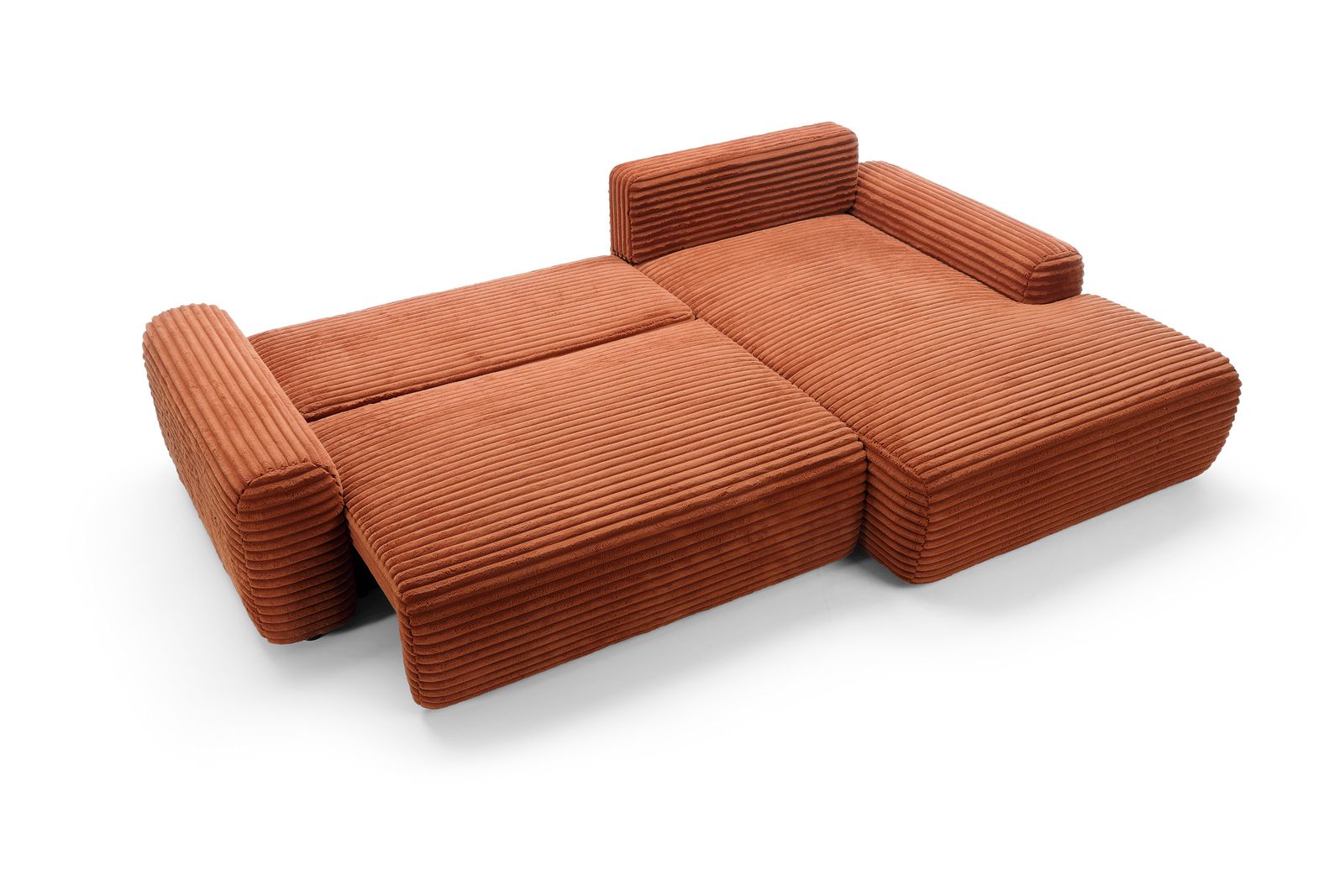 Divano angolare in velluto Nubia 264x85 cm